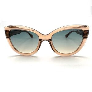 Tom Ford Women's Sunglasses - Clear/Pink Frame with Gradient Lenses